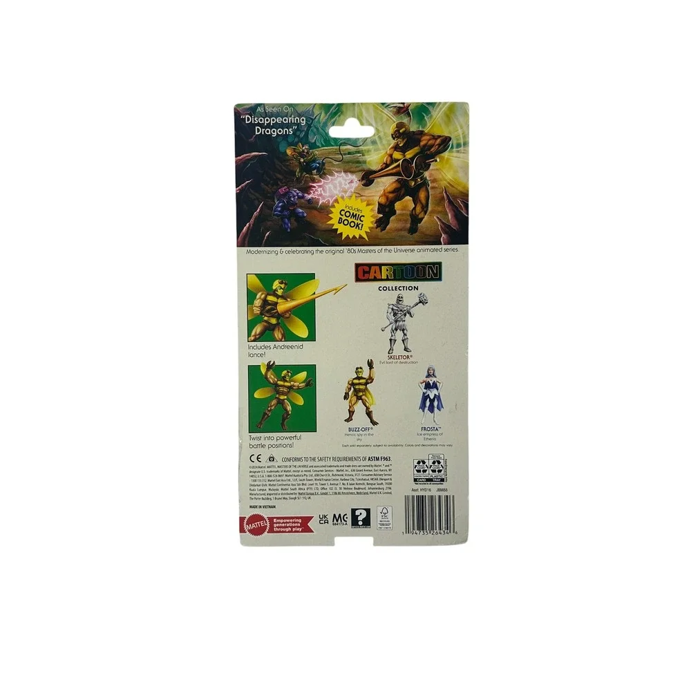 Mattel MOTU Buzz-Off Action Figure Kids 5.5in Yellow New‎ Cartoon Collection